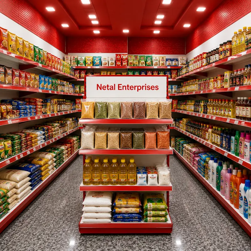 Netal Enterprises kirana store rack